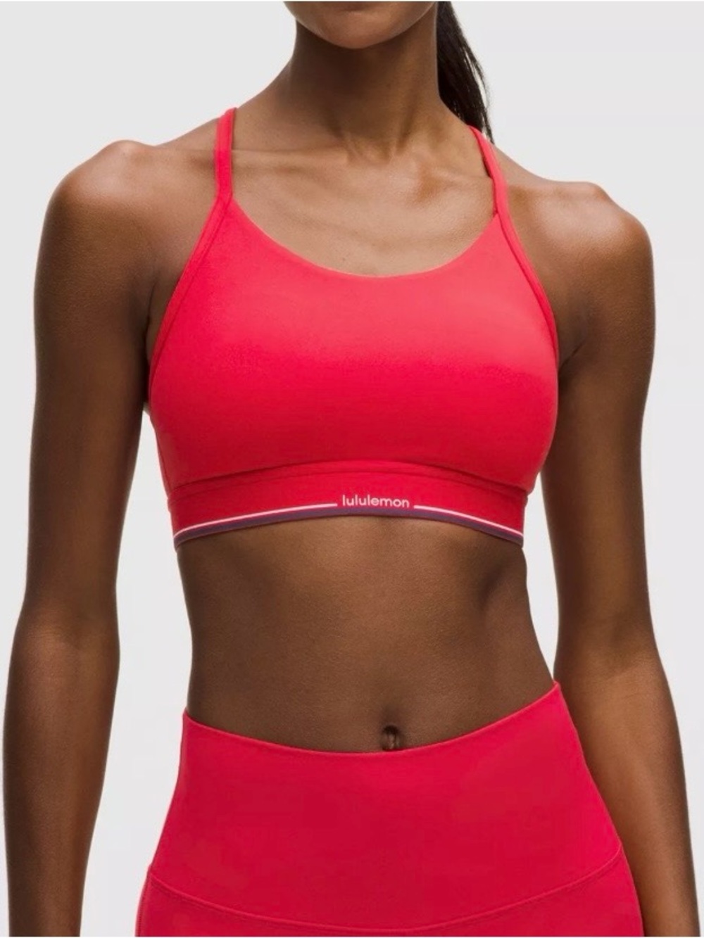 lululemon athletica red Sports Bra